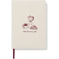 HEMA Notitieboek A5 Gelinieerd Canvas Croissant (gebroken wit)