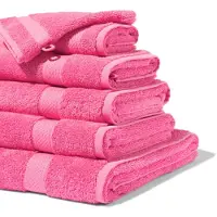 HEMA Handdoeken - zware kwaliteit fuchsia (fuchsia)