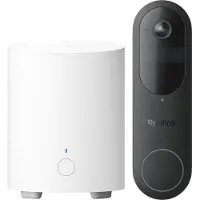Reolink 2K 4MP Videodeurbelset met 1:1-beeldverhouding - HDR - Batterij- Of Bekabelde Voeding - Slimme Detectie - Lokale Opslag En 2,4/5 GHz Wifi - D340B-V2 met Hub 1 Lite