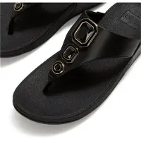 FitFlop Lulu Bold Crystals teenslippers ZWART - Maat 39