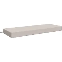vidaXL Zitkussen SOEST 100% Polyester Wit 120 x 40 x 10 cm