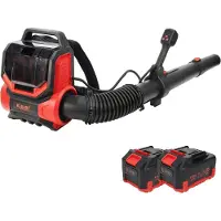 Kibani Accu Rugbladblazer 42V - Incl. 2x 21V 4.0Ah Accu - 252 km/u - 1200 m³/u - Brushless - Turbo - Ruggedragen Bladblazer