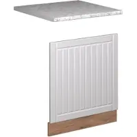 Vicco Frontpaneel Fame-Line Wit Landhuis/Goudkleurig Eiken 60 cm, WB Marmer, Model 57043