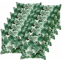 vidaXL Kussen Blad met kussen HOUTEN 12 st Bladpatroon Polyester