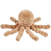 Nattou Lapidou Doudou Knuffel Octopus - 22 cm - Warm beige