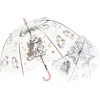 Le Monde du Parapluie Doorzichtige kinderparaplu met eenhoornmotief,Doorzichtig