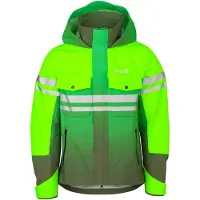 Agu Commuter Impact - Regenjas - Unisex - Hi-vis Groen - 13K Waterdicht - Impactbescherming - Reflecterend - Helmcompatibele capuchon - Ademend - M
