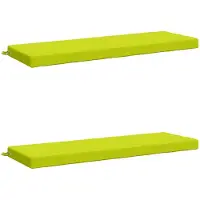 vidaXL Bankkussens SOEST 2 st 100% Polyester Heldere Groen.
