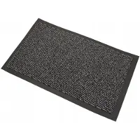 Aqbau Deurmat CLIN PVC Rubber 40x60cm Grijs/Bruin - Sterk & Duurzaam