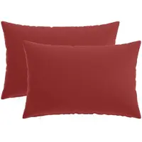 vidaXL Kussen met kussen HEERLEN 2 st Wijnrood Polyester