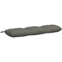 vidaXL Bankkussen VIANEN 100% Polyester Grijs 110 x 30 x 12 cm