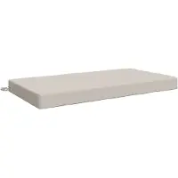 vidaXL Zitkussen SOEST 100% Polyester Wit 120 x 60 x 10 cm