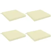 vidaXL Zitkussens SOEST 4 st 100% Polyester Crèmekleurig