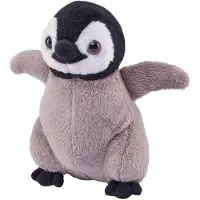 Wild republic Pluche Pinguin kuiken - knuffelbeest - 13 cm - Pool knuffeldier