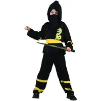 Vegaoo - Gele draak ninja kostuum voor jongens