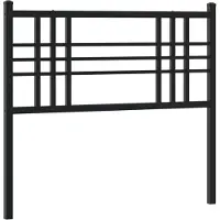 vidaXL Vervangend hoofdbord 100 cm metaal zwart