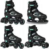 Raven Spirit 4-in-1 schaatsen/skeelers/schaatsen, maat 37-40