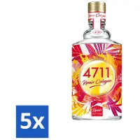 4711 – Remix Cologne – Eau de Cologne Spray – Grapefruit – Unisex – 100 ml - Voordeelverpakking - 5 stuks
