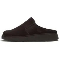 Original Brands Women Gen-FF Closed Back Mule Suede Chocolate Brown-Schoenmaat 39