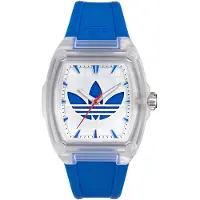 Adidas Originals City Tech Five Crystal AOFH26529 Horloge - Kunststof - Blauw - Ø 44 mm