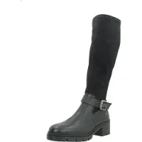 Hispanitas Dames Zwarte Chicago leren laarzen (38), Leer, 5 tot 8 cm, Ritssluiting, Casual HI265197