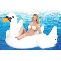 INFACTORY : Bouée cygne gonflable XXL
