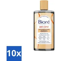 Bioré 10 x – Houtskool Anti-Puistjes Reinigingsgel – Gezichtsreiniger – 200 ml - Voordeelverpakking - 10 stuks