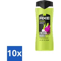Axe 10 x – Douchegel – Epic Fresh Fresh Boost 3-in-1 – 400 ml - Voordeelverpakking - 10 stuks