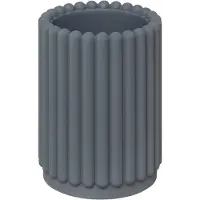 5five Simply Smart - Tandenborstelhouder BONBON, Ø 7,5 cm - grijs
