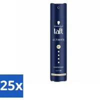Taft 25 x - Ultimate 5+ - Haarspray - Maximale stevigheid - 250 ml - Voordeelverpakking - 25 stuks