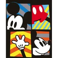 Disney - Canvas 40X40 '18mm' - Mickey Mouse Framed