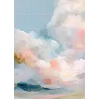 IXXI Pastel Sky, Branka Kodžoman - 100 x 140 cm - Grote wanddecoratie en posters - Kleurrijk, Fantasierijk, Kwaststreken, Aquarel, Abstract