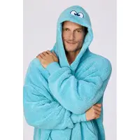 Woody oversized hoodie unisex - lichtblauw - 262-10-PXL-M/824 - teens/adults