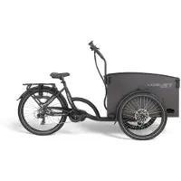 Vogue Journey Plus Elektrische Bakfiets - Mat Zwart met Zwarte Accenten - 48 cm