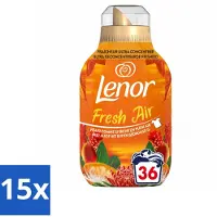 Lenor 15 x - Wasverzachter - Fresh Air Tropenzon - Ultra Geconcentreerd - 36 Wasbeurten - Voordeelverpakking - 15 stuks