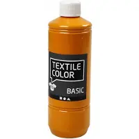 Creativ Company textielverf mosterd 500ml voor stoffen en knutselen.