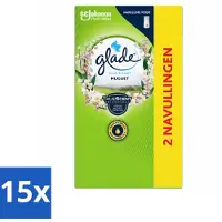 Glade 15 x - Touch & Fresh Navulling - Lelietje-van-dalen - 2 × 10 ml - Voordeelverpakking - 15 stuks
