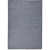 vidaXL Buitenkleed platgeweven 140x200 cm blauw