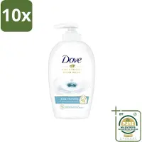 Dove 10 x Handzeep - Care & Protect - Diep Reinigend - 250 ml - Grootverpakking - Handzeep - Handverzorging - Diep Reinigen - Hydraterende Handzeep - Handen Verzorgen