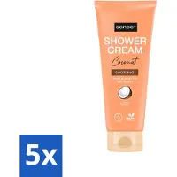 Sence 5 x - Coconut - Douchecrème - Verzorgend - 200 ml - Voordeelverpakking - 5 stuks