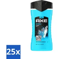 Axe 25 x - 3-in-1 Douchegel - Ice Chill - Icy Menthol - Insta Cool - 100% Plantaardig - 150 ml - Voordeelverpakking - 25 stuks