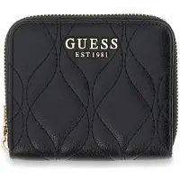 GUESS Maxine plat portemonnee, zwart