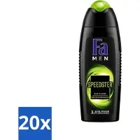 Fa 20 x Men - Douchegel - Speedster - Verfrissend & Energiek - Langdurig - 250 ml - Voordeelverpakking - 20 stuks