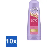 Unilever 10 x – Conditioner – Levendig Lang – 200 ml - Voordeelverpakking - 10 stuks