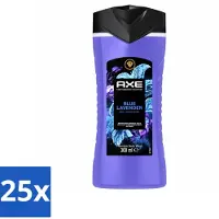 Axe 25 x - Douchegel - Blue Lavender - Kalmerend - Premium Geur - 300 ml - Voordeelverpakking - 25 stuks