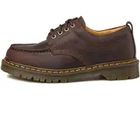 Dr. Martens Heren Lowell leren mocassins met 4 ogen bruin (45), Leer, Plat, Veters, Casual 43348200