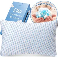 EL Life Hoofdkussen Nekklachten - 60 x 70cm - Bamboe kussen - Traagschuim / Memory Foam vulling - Ergonomisch en Orthopedisch - Inclusief kussensloop