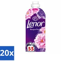 Lenor 20 x - Wasverzachter - Bloemenboeket - Fris & Zacht - 55 Wasbeurten - Voordeelverpakking - 20 stuks