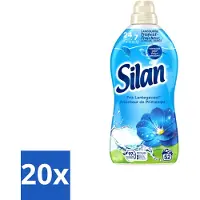 Silan 20 x – Wasverzachter – Classic Blue Fris Lentegevoel – 1144 ml - Voordeelverpakking - 20 stuks