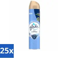 Glade 25 x – Luchtverfrisser Spray – Pure Clean Linen – 300 ml - Voordeelverpakking - 25 stuks